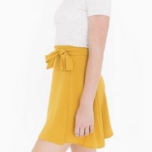 American apparel yellow skirt